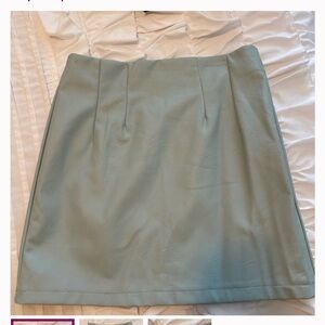 Topshop Mint Mini Skirt